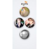 Eymi Design BTS Jimin Muse Albüm 3'lü Metal Rozet Seti 58mm İğneli Buton Çanta Yaka Rozeti