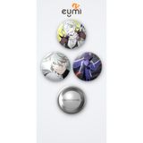 Eymi Design Bungou Stray Dogs Animesi Nikolai Gogol Anime 3'lü Metal Rozet Seti 58mm İğneli Buton Çanta Yaka Rozeti