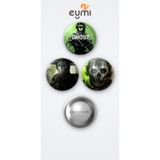 Eymi Design Call Of Duty Oyunu Ghost 3'lü Metal Rozet Seti 58mm İğneli Buton Çanta Yaka Rozeti