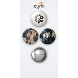 Eymi Design Cortis Kpop Grubu Color Outside the Lines Albümü 3'lü Metal Rozet Seti 58mm İğneli Buton Çanta Yaka Rozeti