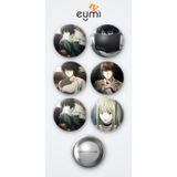 Eymi Design Death Note L Anime ve L , Light ve Misa Anime 6'lı Metal Rozet Seti 58mm İğneli Buton Çanta Yaka Rozeti