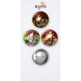 Eymi Design Gachiakuta Animesi Riyo Reaper Anime 3'lü Metal Rozet Seti 58mm İğneli Buton Çanta Yaka Rozeti