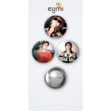 Eymi Design Lngshot KPOP Grubu Woojin 3'lü Metal Rozet Seti 58mm İğneli Buton Çanta Yaka Rozeti