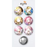 Eymi Design Madoka Magica Mami Tomoe Anime ve Madoka Kaname Anime 6'lı Metal Rozet Seti 58mm İğneli Buton Çanta Yaka Rozeti