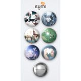 Eymi Design NMIXX Albüm ve Heavy Serenade Albüm 6'lı Metal Rozet Seti 58mm İğneli Buton Çanta Yaka Rozeti