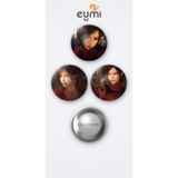 Eymi Design Resident Evil Oyunu Ada Wong Oyun 3'lü Metal Rozet Seti 58mm İğneli Buton Çanta Yaka Rozeti