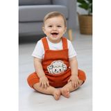 Eymir Giyim Kuzu Figürlü Kısa Salopet Ikili Takım Kız Erkek Çocuk 0-3 Ay, 3-6 Ay, 6-9 Ay - Turucu - 3 - 6 Ay