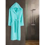 Eymir Home Collection Kapüşonlu Erkek/kadın Bornoz Yetişkin Unisex Pamuk - XL - Mint