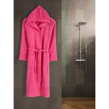 Eymir Home Collection Kapüşonlu Erkek/kadın Bornoz Yetişkin Unisex Pamuk - XL - Narçiçeği