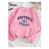 eymore WRSTBHVR 030 STUDİO BASKILI BİSİKLET YAKALI SWEATSHİRT