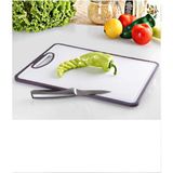 Eynel 35X25 cm Büyük Kaydırmaz Tezgah Üstü Salata Kesme Tahtası Mutfak Sebze Ekmek Et Doğrama Kesim Panosu - Çok Renkli