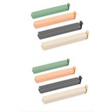 EYNEL 8'li Çok Renkli Pratik Poşet Klipsi, Paket, Ambalaj, Torba, Çanta Kapatıcı Plastik Kilidi, Mandalı