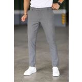 Eynel Erkek Okul Grisi Italyan Kesim Likralı Kumaş Pantolon Dar Kesim Boru Paça Spor Tarzı Klasik Pantalon