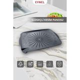 Eynel Süzgeçli Kesim Panosu Sebze Meyve Yeşillik Yıkama Matı Dikdörtgen Şekilli Plastik Kesim Tahtası - Çok Renkli