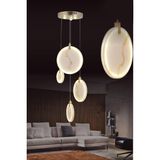 Eys 12W 20Cm 4'Lü Gold Sarkıt Led Avize