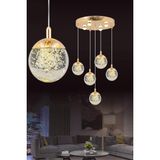 Eys 37W 5'Li Gold Sarkıt Led Avize