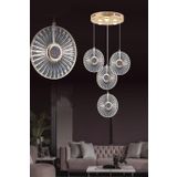 Eys 4W 4'Lü Gold Sarkıt Led Avize