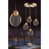Eys 5W 4'Lü Gold Sarkıt Led Avize