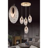 Eys 6W 4'Lü Gold Sarkıt Led Avize