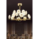 Eys 90W 3Renk 12'Li Canapus Led Avize Gold Siyah