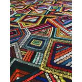 Eys Renkli Kilim Desenli Dijital Baskılı Döşemelik Kumaş