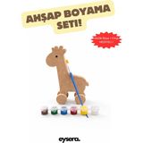 Eysera Ahşap Boyama Seti, Zürafa – Çocuk Aktivite & Hobi Oyuncak, Montessori Eğitici Set