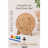 eysera Ahşap Mandala Kuğu Boyama Seti - Aktivite Etkinlik Sanat