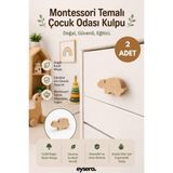 Eysera Çocuk Odası Mobilya Kulpu, Çekmece Kulbu, 2 Adet - Kaplumbaga