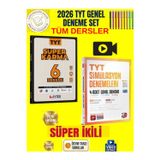 Eyted 2026 Tyt Tüm Dersler Süper Karma 6 Deneme+3D Tyt Simulasyon Genel Deneme Set+Kalem