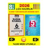 Eyted 8.Sınıf Süper Karma 6 Lı Deneme+Okyanus 8.Sınıf Tüm Dersler Classmate 5 Li Deneme+Kalem