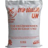 Eyüp Oğulları Un Eyüp Oğulları Tam Buğday Unu 5 kg Taş Değirmenden Öğütülmüş Besin Değeri Yüksek Un