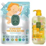Eyüp Sabri Tuncer 1500 ml Bebek Çamaşır Deterjanı Ve 600 ml Bebek Şampuanı
