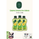 Eyüp Sabri Tuncer 3 Adet Sıvı Sabun Çeşme Limonu Sıvı Sabun 1.5 lt ve ROSIE