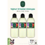 Eyüp Sabri Tuncer 3 Adet Yağmur Ormanları Kolonya Pet Şişe 400 ml ve ROSIE Pamuk