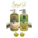 Eyüp Sabri Tuncer 600 ml Doğal Zeytinyağlı Duş Jeli Ve 600 ml Zeytin Yağlı Şampuan