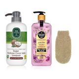 Eyüp Sabri Tuncer BANYO SETİ, HİNDİSTAN CEVİZİ ŞAMPUAN, PURE LOVE DUŞ JELİ, BANYO KESESİ, H-PRO HİJYEN MARKET