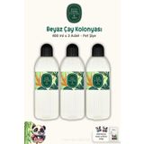 Eyüp Sabri Tuncer Beyaz Çay Kolonyası 3 Adet 400 ml ve%100 Pamuk ROSIE 60'lı