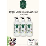Eyüp Sabri Tuncer Beyaz Sabun Kokulu Sıvı Sabun 500 ml x 3 Adet Doğal Zeytinyağı İçeren
