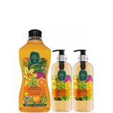 Eyüp Sabri Tuncer Bodrum Mandalinası Doğal Zeytinyağlı Sıvı Sabun 2 Adet 500 Ml+ 1.5 Lt 1 Adet