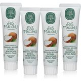 Eyüp Sabri Tuncer Doğal Hindistan Cevizi Özlü Diş Macunu 90 ml x 4 Beyaz Renkli Florür İçermez