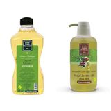 Eyüp Sabri Tuncer Doğal Zeytinyağlı Sıvı Sabun Çeşme Limonu 1,5 L Pet Şişe (1 x 1500 ml) xEyüp Sabri Tuncer Doğal Zeytinyağlı Duş Jeli (600 Ml)