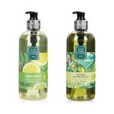 Eyüp Sabri Tuncer Doğal Zeytinyağlı Sıvı Sabun, Çeşme Limonu (500 ml) xEyüp Sabri Tuncer Doğal Zeytinyağlı Sıvı Sabun, Ayvalık Zeytin Çiçeği (500 ml)