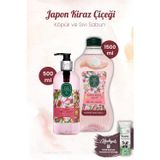 Eyüp Sabri Tuncer Japon Kiraz Çiçeği Sıvı 500 ml ve Köpük Sabun 1500 ml, ROSIE