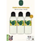 Eyüp Sabri Tuncer Klasik Limon Kolonyası 3'lü 80 Derece Pet Şişe 400 ml ve ROSIE