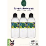 Eyüp Sabri Tuncer Lavanta Kolonyası 3Adet Silindir Pet Şişe 400 ml ve ROSIE Pamuk