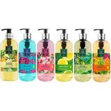 Eyüp Sabri Tuncer Sıvı Sabun Seti Ayvalık Zeytin Çiçeği, Çeşme Limonu, Japon Kiraz Çiçeği, Okyanus, Bodrum Mandalinası, Hawaii Ananas 500 ML