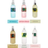 Eyüp Sabri Tuncer Sprey Kolonya Seti 150 ml x 6 Adet (Japon Kirazı, Çeşme Limonu, Bodrum Mandalinası, Gardenya, Okyanus, Limon)