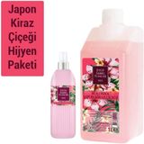 Eyüp Sabri Tuncer Yedek Şişe 1 lt ve 1 Adet 150 ml Japon Kiraz Çiçeği Kolonyası