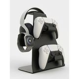 Eyzo Home Joystick Kumanda Standı Xbox Ps3/ Ps4 /ps5 Uyumlu Metal Kol Kulaklık Saat Standı - Siyah