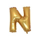 Ez Jet Ezjet Gold Renk Folyo Balon N Harfli Helyum Balon 100 cm Dev Boy
